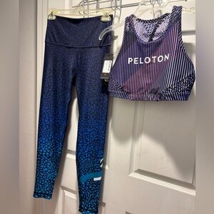 Peloton Blue Purple Leggings